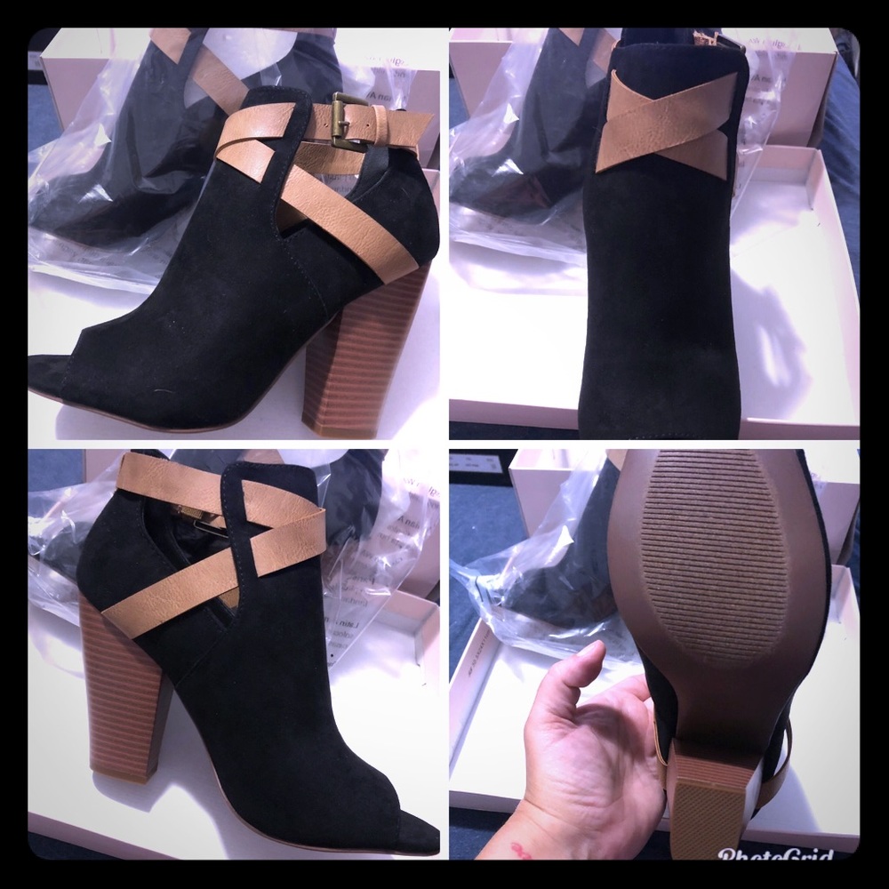 Open to wedge booties